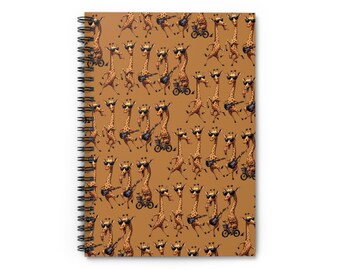 Giraffe Parade Spiral Notebook - Ruled Line