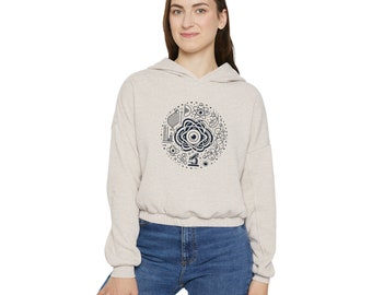 Cellular Dreamer - Women's Cinched Bottom Hoodie