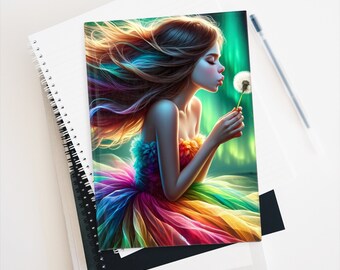 Aurora's Whisper: A Dance of Colors - Blank Journal