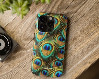 Peacock Elegance-hoesje voor iPhone 15 en iPhone 16