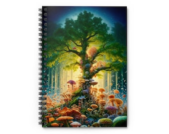 Mystic Grove - Enchanted Spiral Notebook