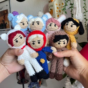 K-pop Crochet Dolls, K-pop Amigurumi Dolls, K-pop plushies, Gifts for K-pop fans, Gifts for BTS fan