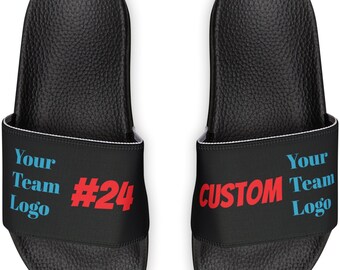 Custom Baseball Youth Slide Sandals, Personalize for any baseball or softball player, Gift for son, daughter or Grandson or daughter