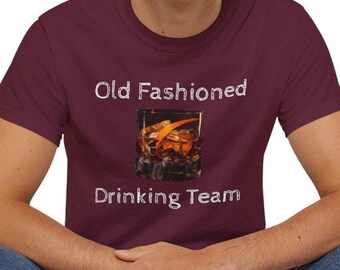 Heren ultrakatoen grafisch T-shirt - ouderwets T-shirt, bourbon-t-shirt, origineel ontwerp, whisky-T-shirt, drinkteam, bel me ouderwets