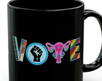 Vote Black Mug | 11oz & 15oz