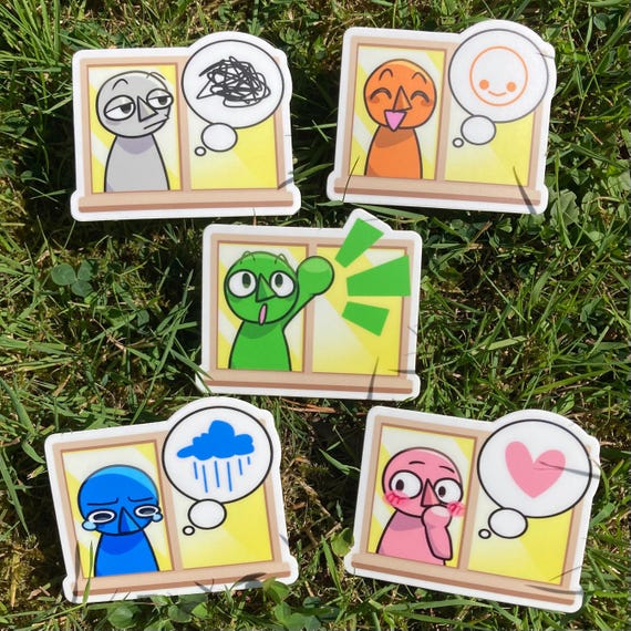 Tomodachi Life 75mm vinyl die-cut stickers