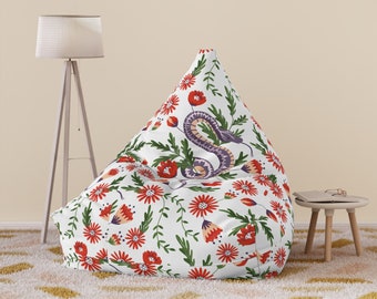 Housse de pouf, housse de pouf de jardin botanique, Funda de Puf Personalizada.