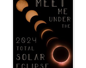 Meet Me Under the 2024 Total Solar Eclipse muurkunst