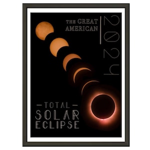 Great American Solar Eclipse 2024 Wall art