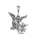 CHENGHONG Ciondolo San Michele Arcangelo In Argento 925 - Collana Uomo E Donna, Regalo Religioso - 3
