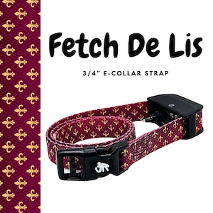 Fetch De Lis E-Collar Strap: 3/4&quot; Polyester Training Collar