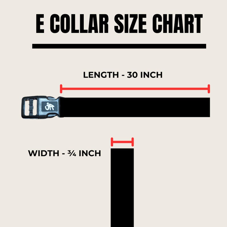 3/4" Replacement E Collar Strap for Mini Educator, Dogtra & Garmin | Screen Printed Polyester Webbing image 5
