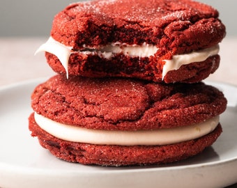 Galletas decadentes de mezcla para pastel Red Velvet: ¡delicias caseras irresistibles para cada ocasión!