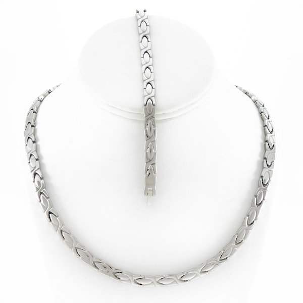 Hugs And Kisses Bracelet In Fine Bracelets Without Stones Hugs And Kisses Stainless Steel Stampato Necklace And Bracelet Set Two Stainless Steel Multi-Tone Gold Plated Fashion Bracelets - Foto 4