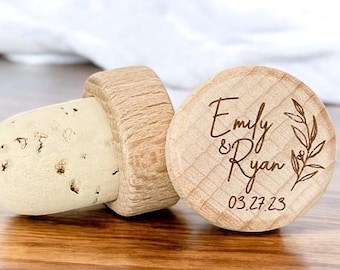 Personalized wedding wine stopper - wedding favor - personalized guest gift - wedding guest wine stopper - event wine stopper