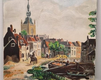 Reproduction de peinture à l'huile du peintre néerlandais C. van Gient