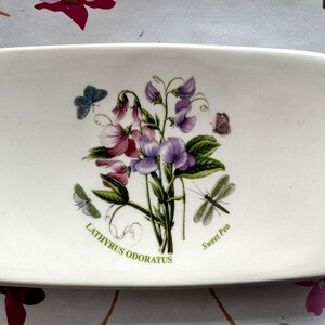 Portmeirion Botanischer Garten-Teller mit dem Sweet Pea-Muster, hergestellt in England, Lathyrus Odoratus, Susan Williams Ellis