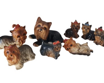 Collectie Yorkshire terrier beeldjes, Royal Goebel circa 1960 Yorkie Dog - Cadeau voor de hondenliefhebbers