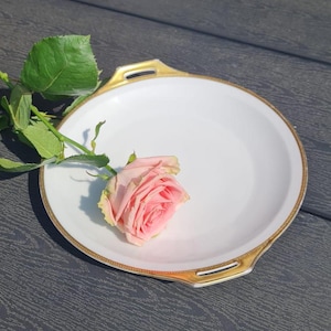Old vintage plate with gold edge Thomas Bavaria for A. Jungerhans Rotterdam 597 35