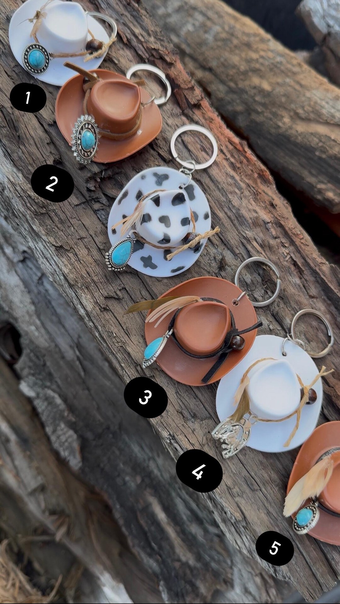 Cowboy Key Rings Cowboy Hat Keyrings - Etsy