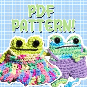 Hang-On Hopper: Crochet Bag Buddy Crochet Pattern | Amigurumi Frog |Amigurumi Frog pattern | Instant Download ENGLISH Pattern in PDF File