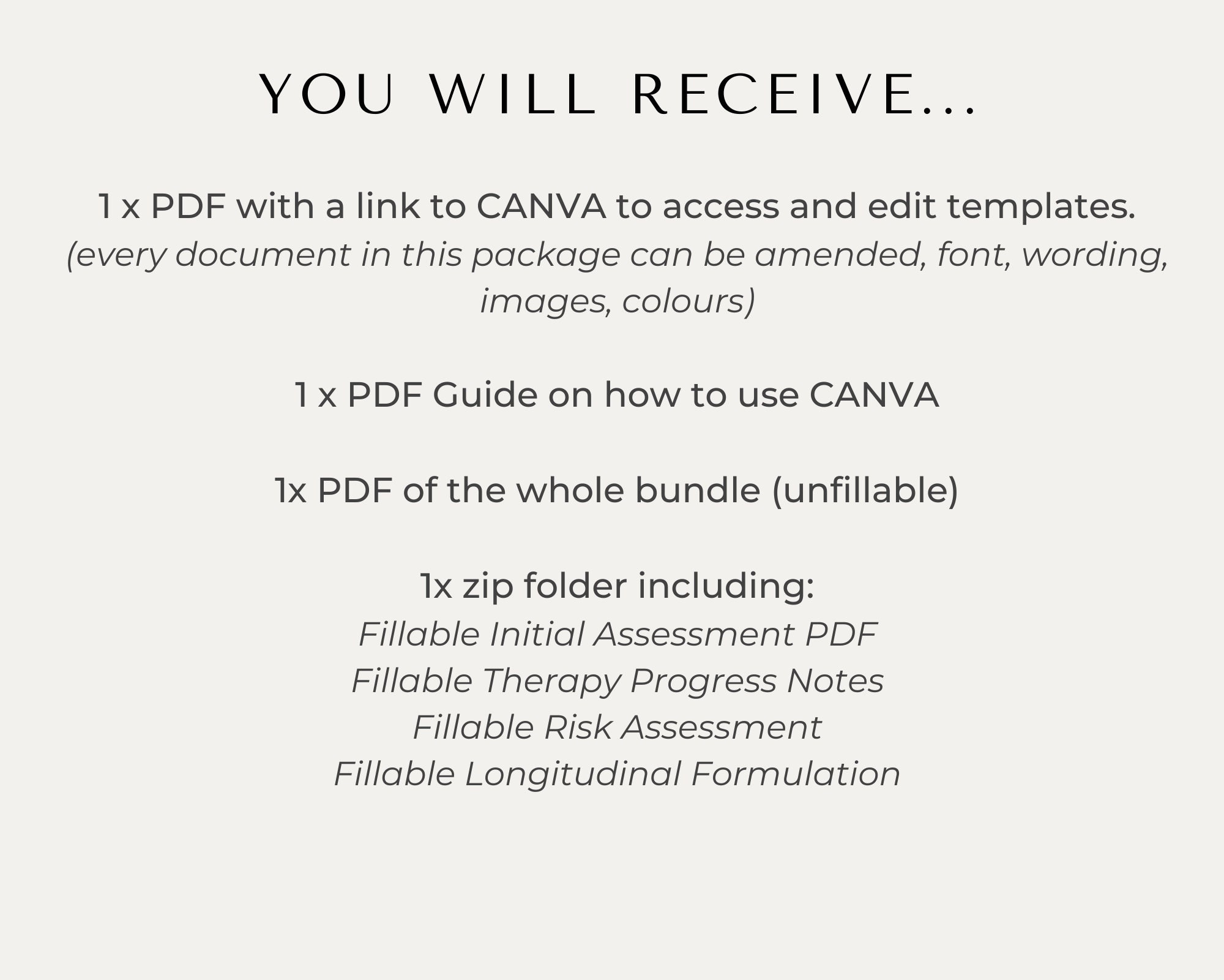 Canva Template, Private Practice Forms, Business Set Up, Template ...