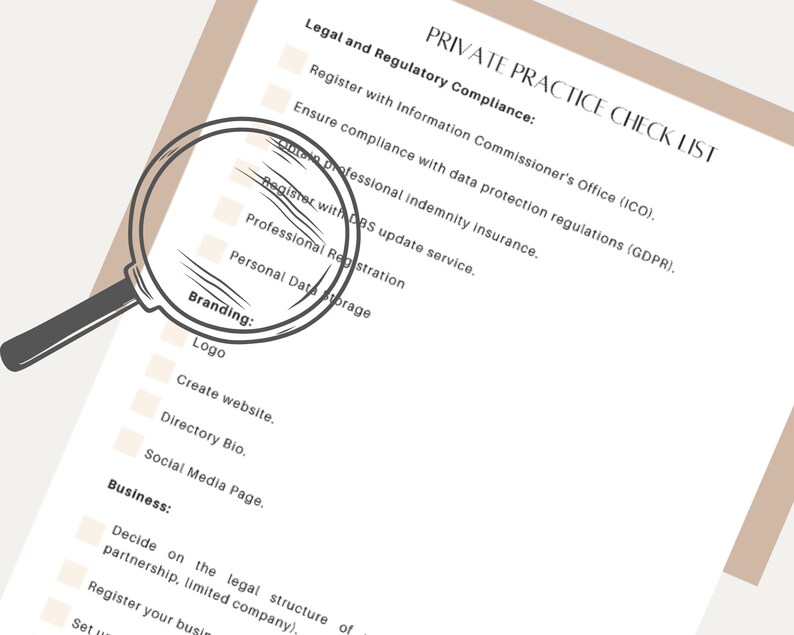 Formulario comercial de terapia privada, PDF rellenable, lista de verificación de práctica privada, formulario de terapeuta, recurso de práctica privada, descarga digital imagen 6