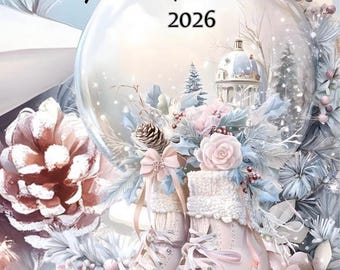 A6 "Saving for my next Advent calendar 2026" / Set of 2 x 3 folding cards / Bingo / Budgeting / Budget / Item 354/2025