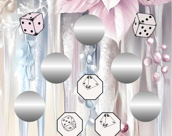 A6 "Ice Flower" /Budgeting / Budget / Individual Challenge / Scratch, Cross Off / Article 318/2025