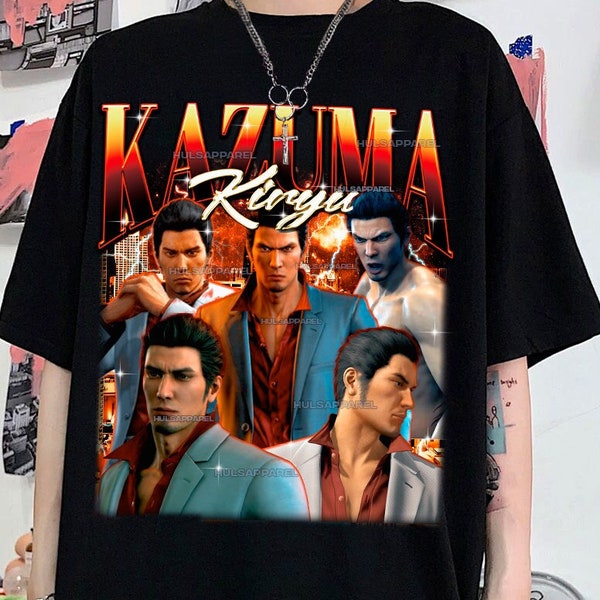 Limited Vintage Kazuma Tee v3, Yakuza T-shirt, Kiryu Shirt