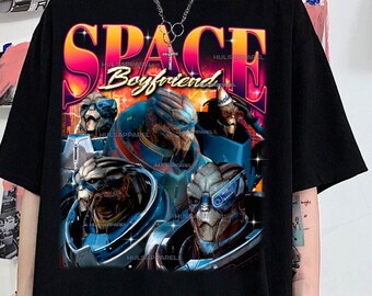 Limited Vintage Garrus Vakarian Tee v4, Space Boyfriend T-shirt, Unisex Shirt