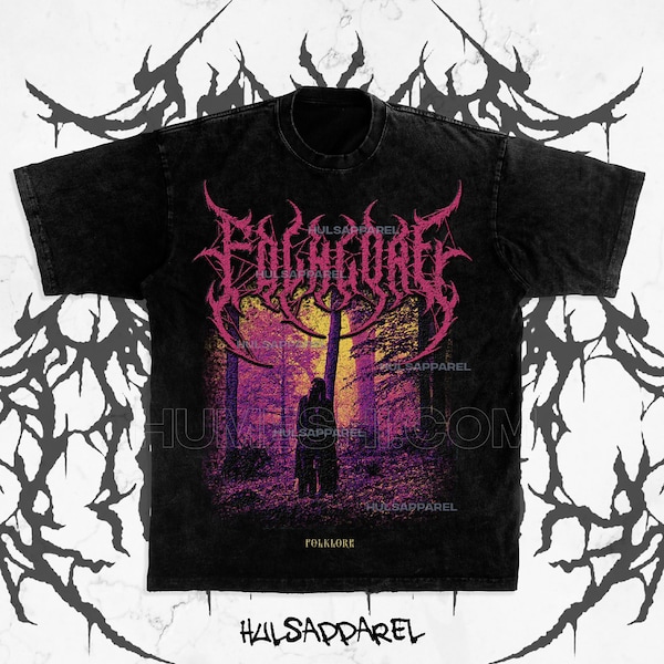 Folklore Black Metal Tee, Hardcore Black Metal Tee, Unisex