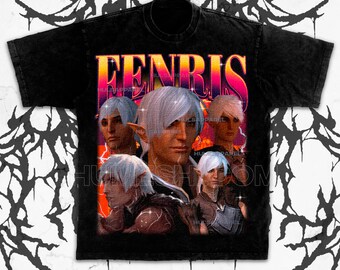 Limited Vintage Fenris Tee v3, Dragon Age T-shirt, Unisex Shirt