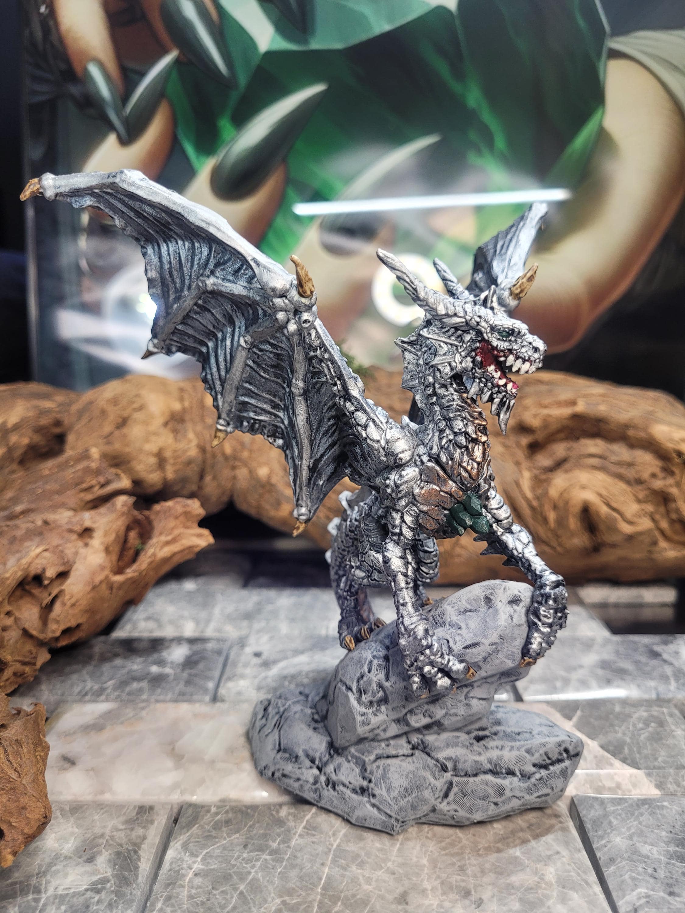 Adult Silver Dragon- Lady Argenti- Hand Painted - Etsy