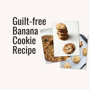 Simple Vegan Banana Cookie Recipe - gluten-free, sugar-free, egg-free, oil-free, and dairy-free.