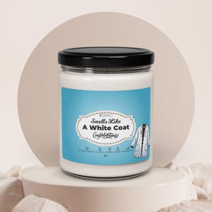 White Coat Ceremony Candle For Medical Pharmacy Dental School Student Doctor In Training Match Day Gifts White Coat Gift Doctor Candle C157
