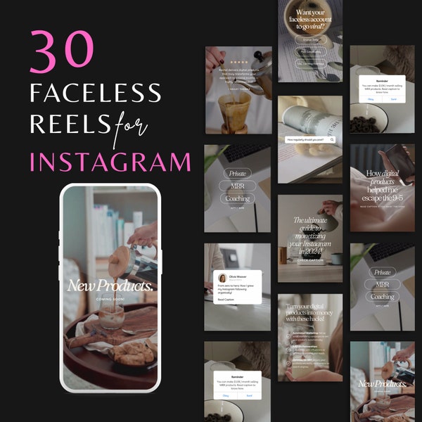 Faceless Videos Bundle | Aesthetic Videos with MRR | Story Templates | Master Resell Rights | Done For You | Faceless Instagram Account