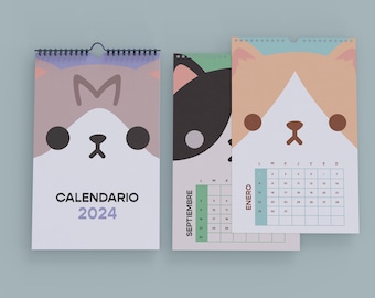 Calendario gatos 2024