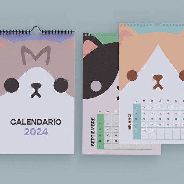 Calendario gatos 2024