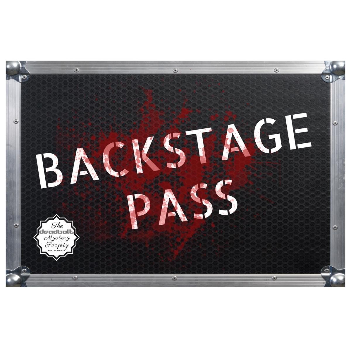 Backstage Pass (Murder Mystery Game) Full-Length Mystery