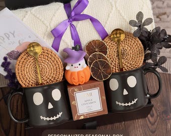 You've Been Booed Gift Box, Boo Basket for Neighbors and Friends, Halloween Care Package with Blanket and Treats, Spooky Surprise