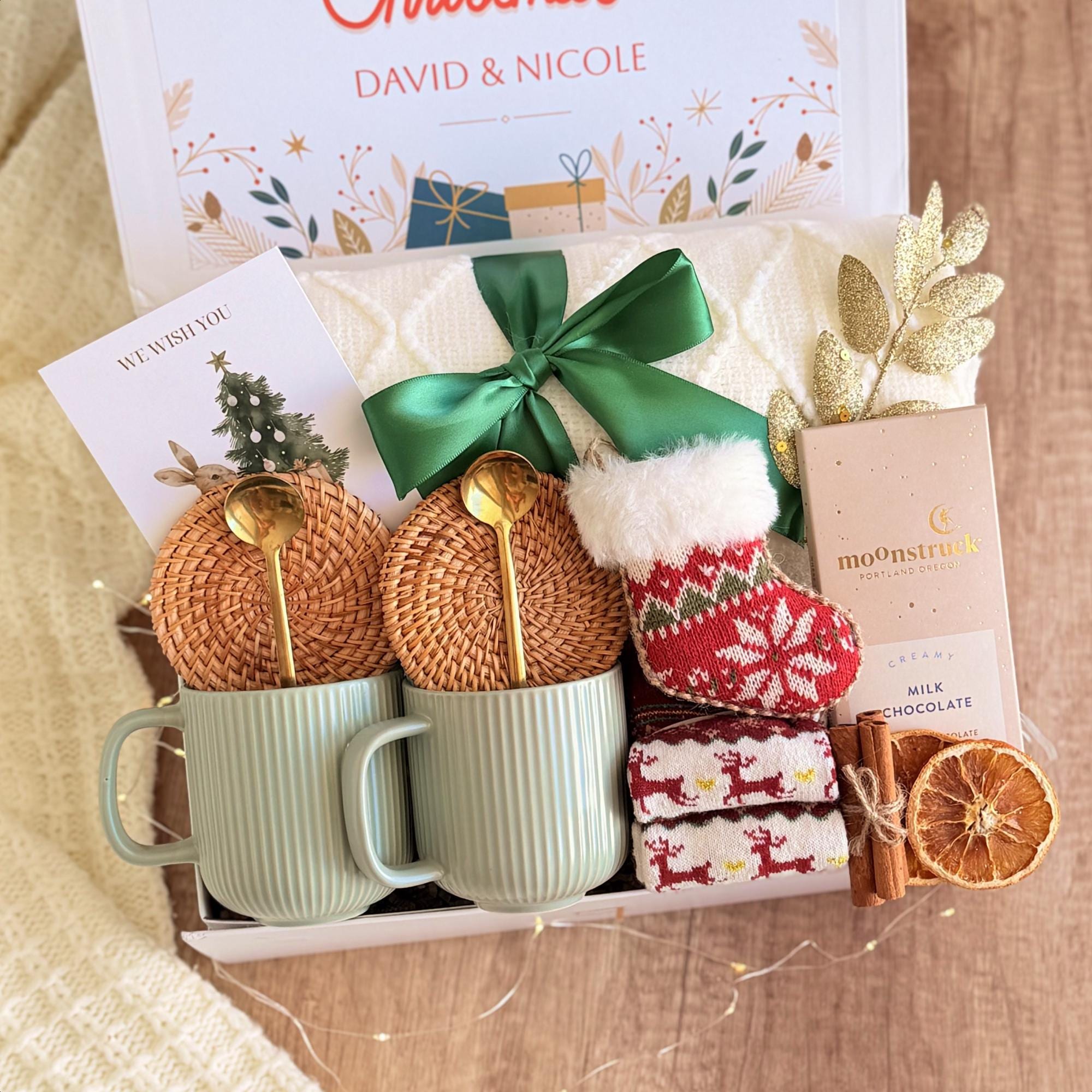 Holiday Gift Box for Couple, Family Christmas, Hygge Gift Box