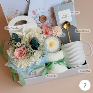Hygge Easter Basket Gift – Spring Gift Box, Warm Easter Gifts, Easter Care Package, Easter Gift Box for Her Gift Box 7