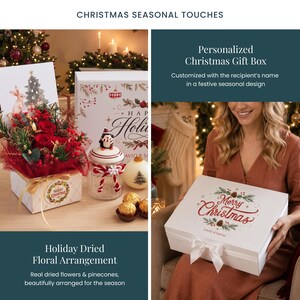 Cozy Gift Box, Comfort Gift, Thinking of You, Christmas Gift Basket with Blanket, Tea & Mug Set image 20