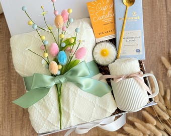 Hygge Easter Basket Gift – Spring Gift Box, Warm Easter Gifts, Easter Care Package, Easter Gift Box for Her