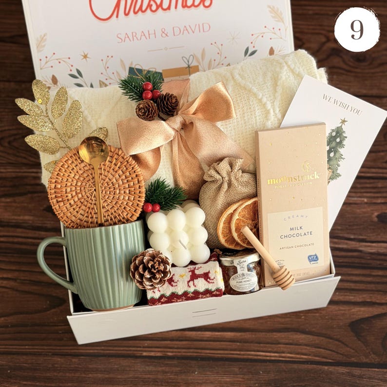 Gift for her and him, Gift for family, Thank You Gift, Realtor closing gift, Gift bag, Holiday gift box, Hygge Gift box, Realtor gift box Gift Box 9