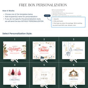 Christmas Eve Gift Box for Family, Neighbor Holiday Gift Box, Cozy winter gift for couples New Year gift box for neighbor image 2