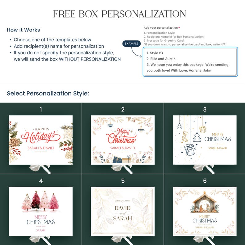 Christmas Eve Gift Box for Family, Neighbor Holiday Gift Box, Cozy winter gift for couples New Year gift box for neighbor image 2