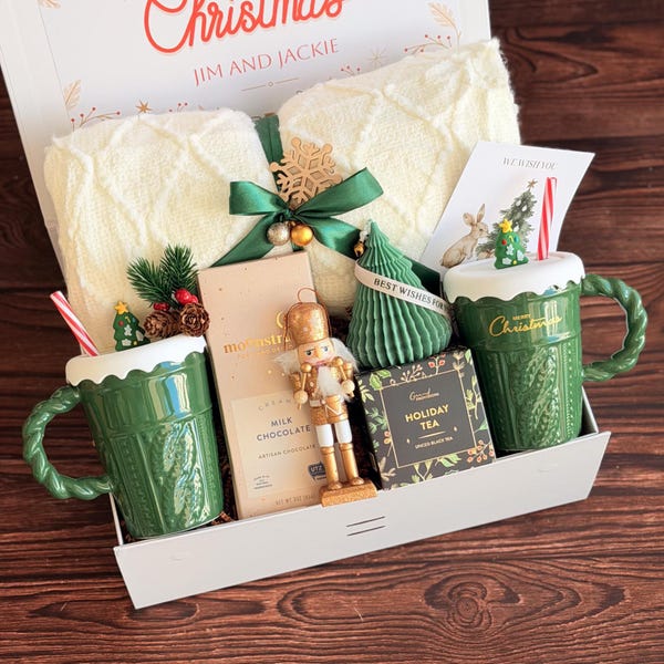 Caja de regalo Hygge para Nochebuena para parejas, regalo navideño para dos, regalo de amigo invisible