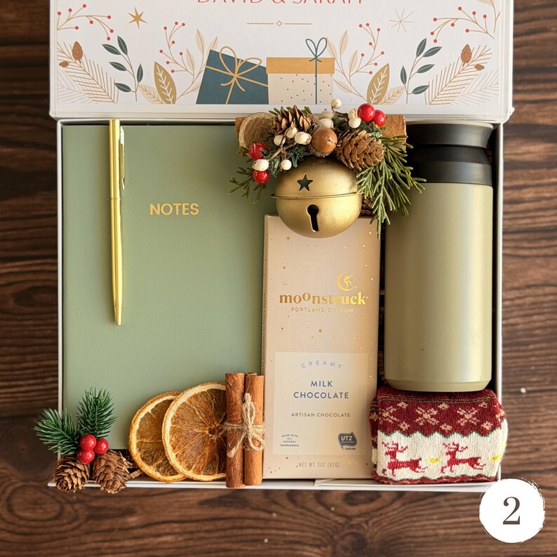 Christmas Eve Gift Box for Family, Neighbor Holiday Gift Box, Cozy winter gift for couples New Year gift box for neighbor Gift Box 2